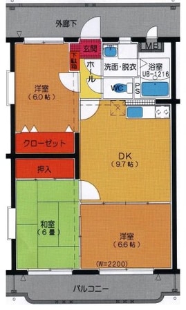 ユーミー平松の物件間取画像